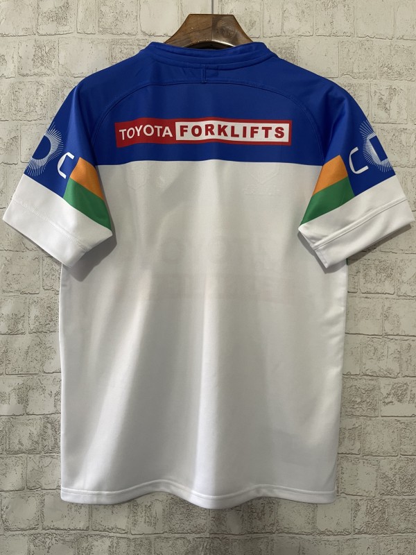 25/26 Canberra Raiders White with Blue, Green and Gold Stripes Jersey