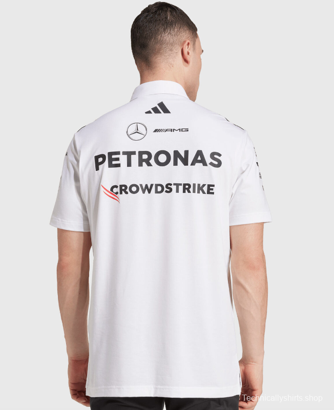2026 F1 Mercedes-AMG Petronas F1 Team White Polo Shirt