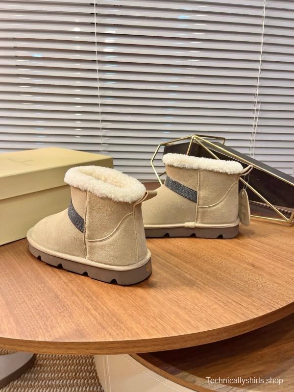 Brunello Cucinelli Winter New Snow Boots Sheepskin Buns Boots - AS00350