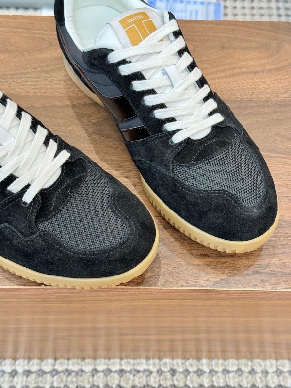TOM FORD 2025 SS Casual Shoes with Classic Color Blocking and Imported Leather Insole - AS00350