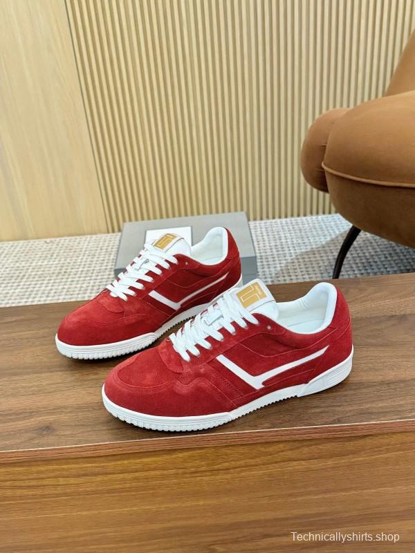 Tom Ford 2025 SS Casual Sneakers with Classic Color Blocking and Imported Leather Insole - AS00350