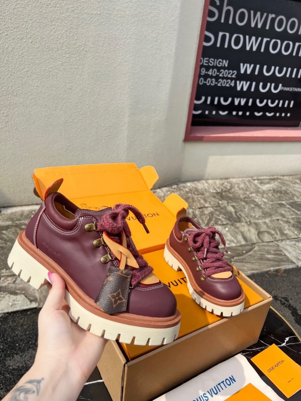 Louis Vuitton Remix Lace-Up Derby Hiking Shoes - LY00340