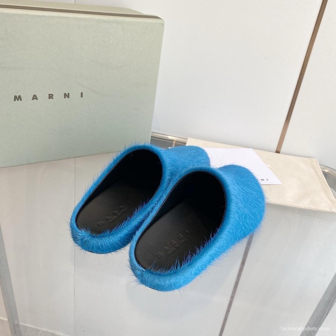 Marni 2025/SS Pony Hair Loafer Shoes - LY00