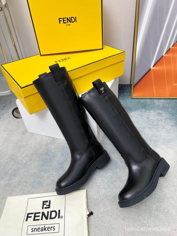 Fendi 2025/SS Fall/Winter Monogram Platform High-Top Boots - LY00480