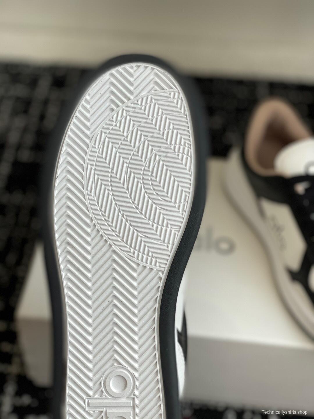 Alo 2025 SS Two-Tone White Sneakers Chunky Sole Comfort Casual - KFY00280