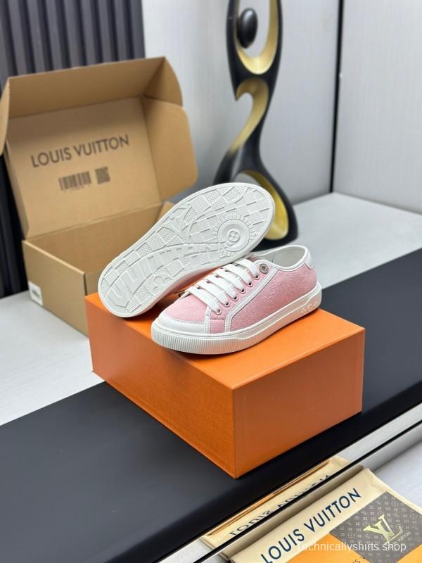 Louis Vuitton Time Out Series Animal Print Casual White Sneakers - AS00260