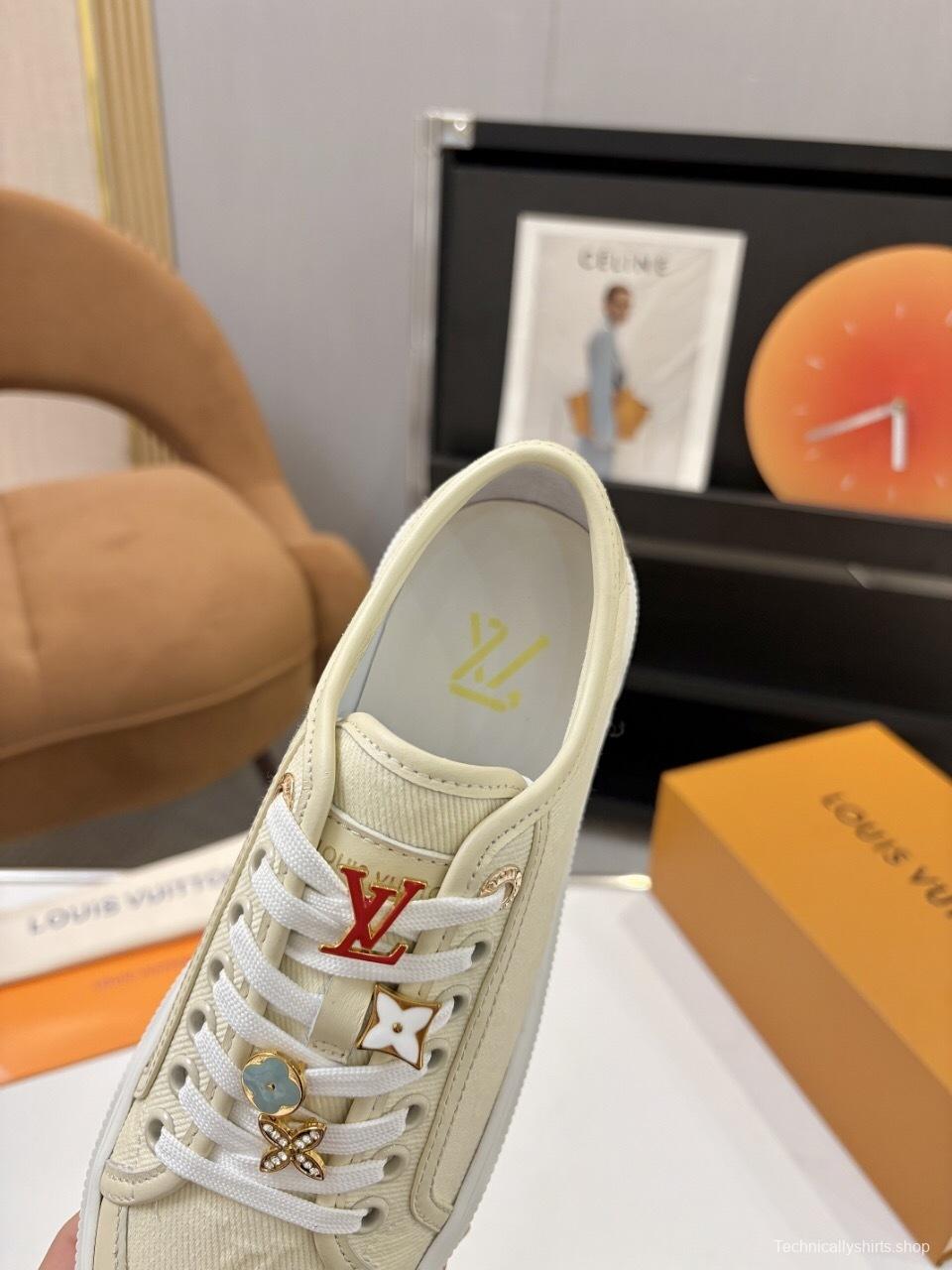 Louis Vuitton Lagoon Series Thick Sole Denim Monogram Skate Sneakers - AS00300