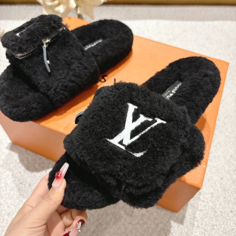 L牌 Wool Lazy Slippers 2025 SS Collection - LY00260