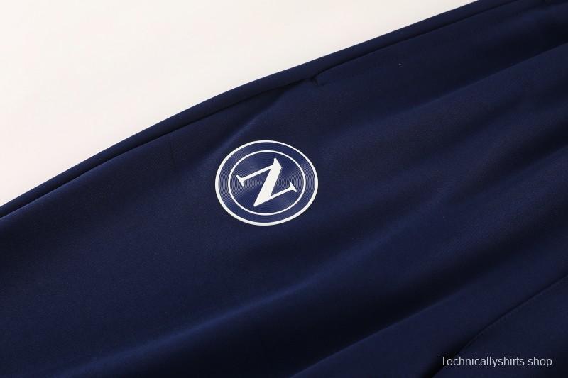 25/26 Napoli White Full Zipper Jacket+Long Pants