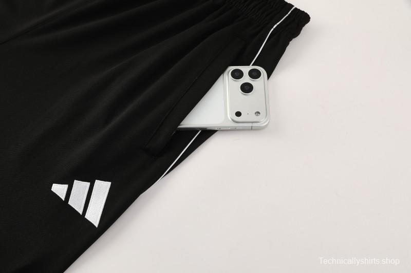 25/26  Adidas Light Grey Full zipper Jacket Tracksuit+ long pants