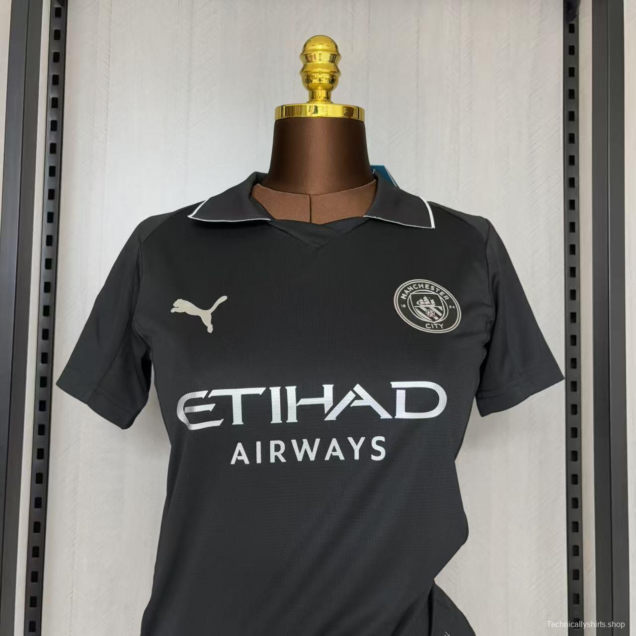 25/26 Women Manchester City Black Jersey