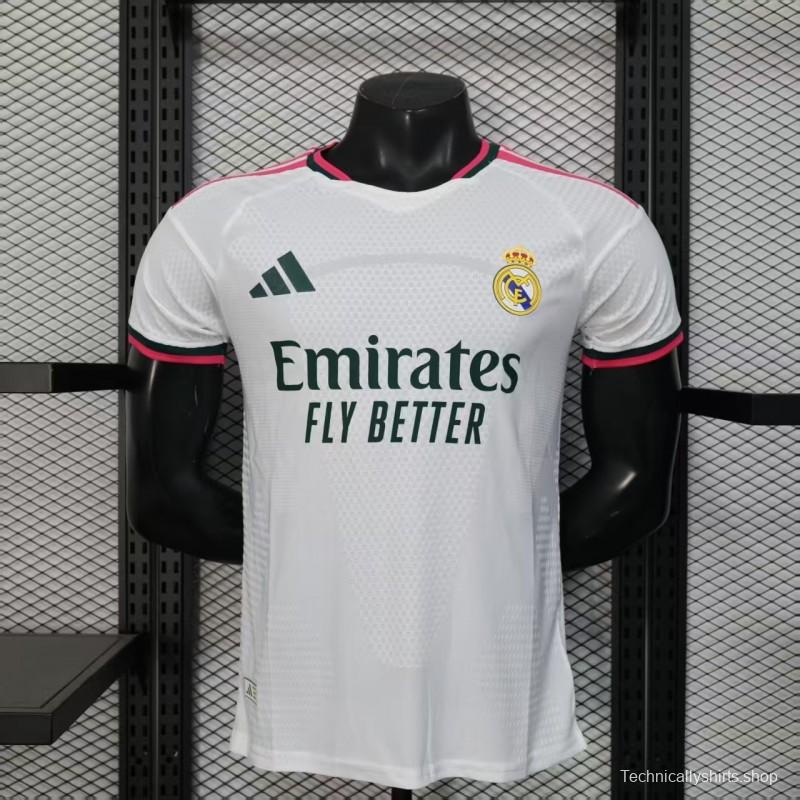26/27 Player Version Real Madrid Home White Pink Black Jersey