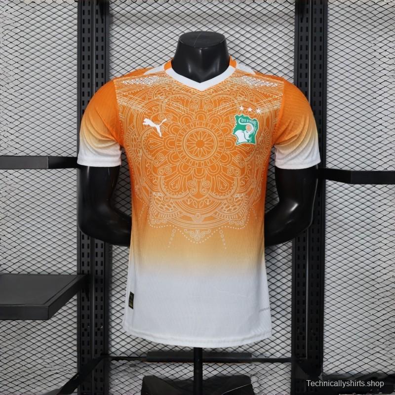 2026 Player Version Ivory Coast Special Edition Orange Jersey