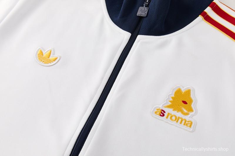 25/26 Roma White Full Zipper Jacket + Long Pants