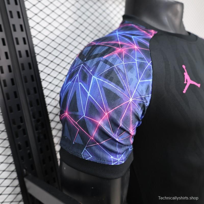 Player Version 25/26 FC Barcelona Black with Neon Geometric Pattern Jersey