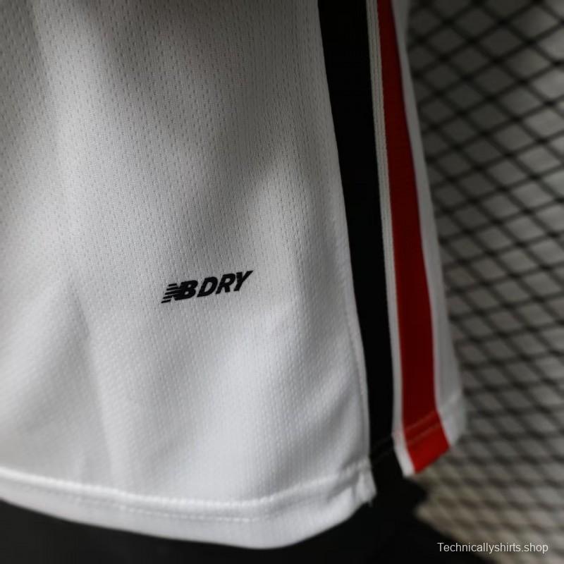 Player Version 26/27  São Paulo FC White with Red and Black Horizontal Stripes Jersey