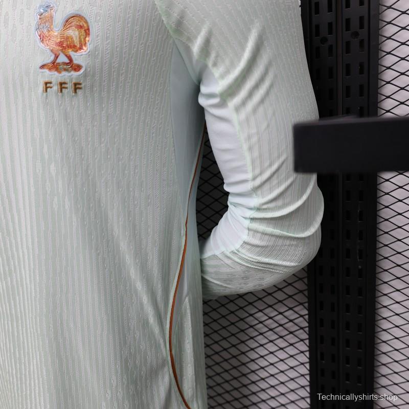Player Version 26/27 France Mint Green Away Long Sleeve Jersey
