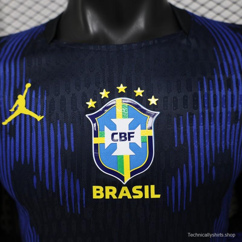 Player Version 26/27 Brazil Navy Blue Special Edition Long Sleeve Jersey