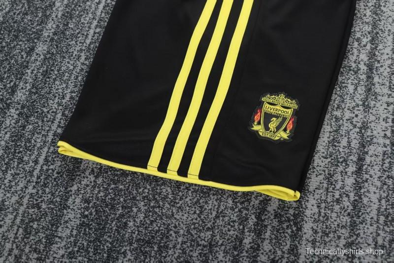 Retro 2010/11 Kids Liverpool Black & Yellow Away Jersey