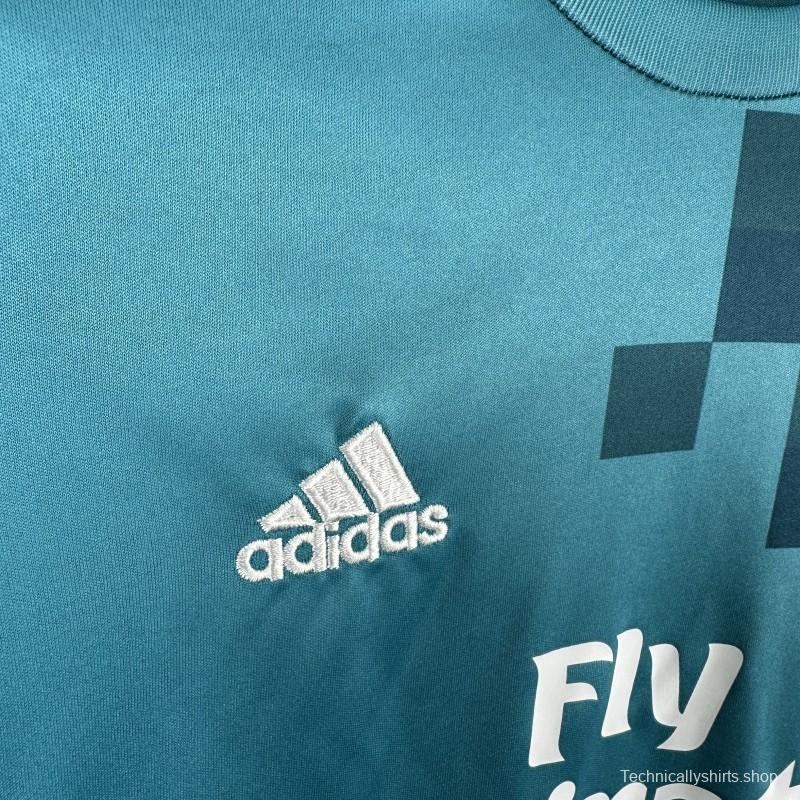 Retro Kids 17/18 Real Madrid Third Long Sleeve Jersey