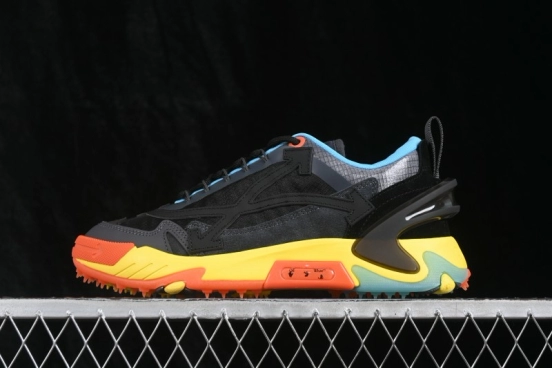 Off-White C/O Virgil Abloh Retro Running Shoes with Deconstructed Design - AJF6