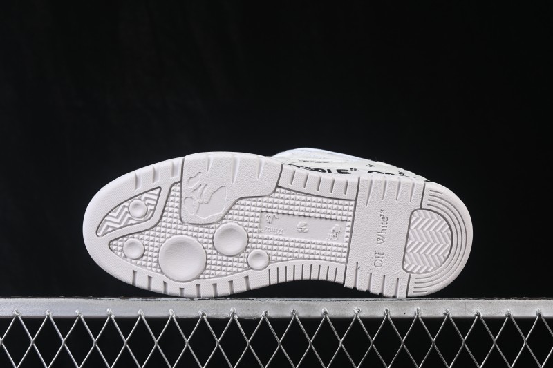 Off-White Out Of Office Low-Top Sneakers White Black Letters - AJD4