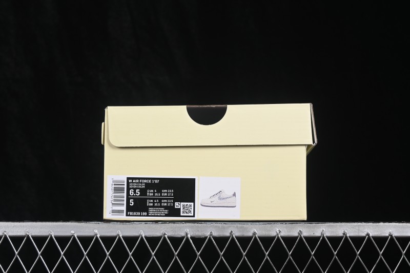 Nike Air Force 1 '07 Low Collaboration Casual Skateboarding Shoes with Full-Length Air Cushion - FB1839-199