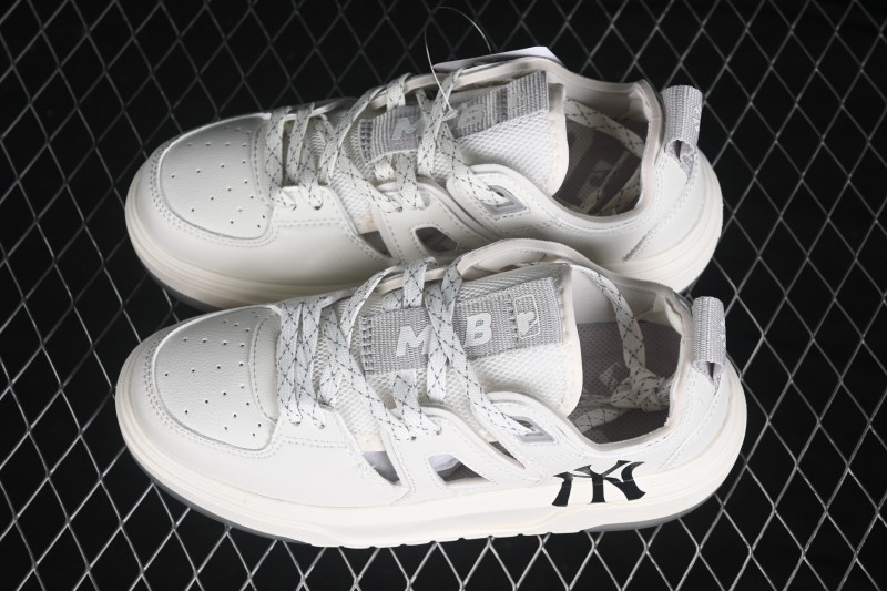 NY MLB Chunky Liner Mask New York Yankees Platform Casual Shoes with Thick Sole - 3ASDCL16350WHS