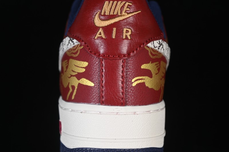 Nike Air Force 1 '07 Low Year of the Horse Limited Edition Auspicious Cloud Gold Pattern Casual Sneakers - NH0601-535