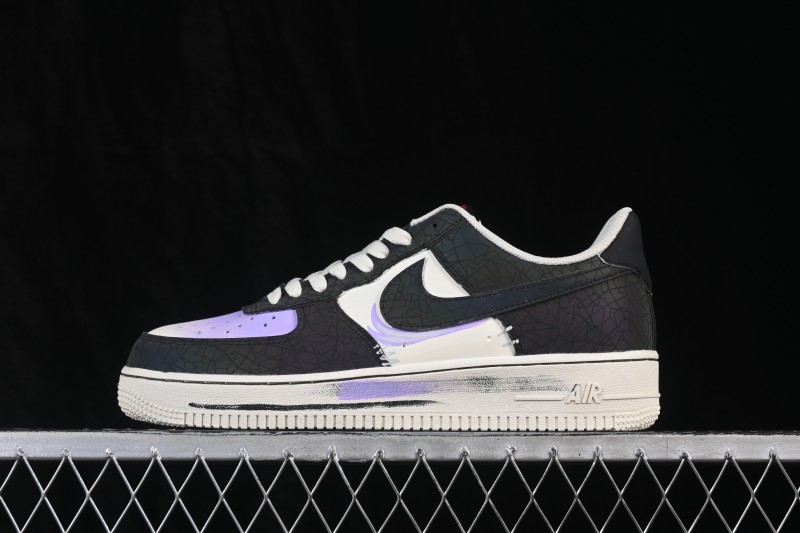 Nike Air Force 1 '07 Low Stained Glass Shard Hand-Painted Iridescent Cracked Mirror Low-Top Casual Sneakers - DY2023-203