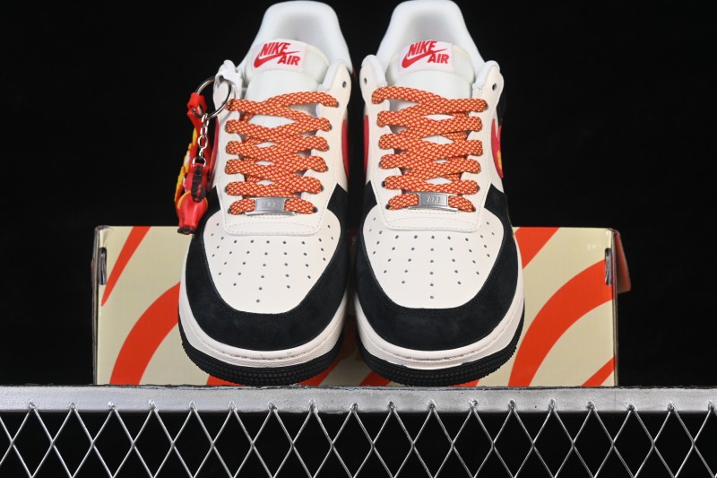 Nike Air Force 1 '07 Low Chinese New Year Limited Edition Red Black Contrast Low-Top Casual Skateboarding Shoes - MZ9588-835