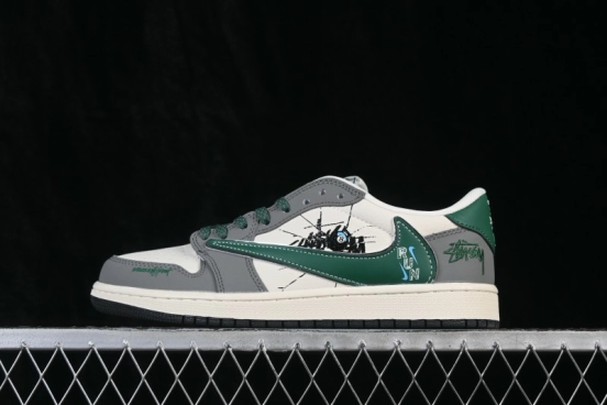 Nike Air Jordan 1 Low OG SP x Travis Scott x Fragment Design Retro Basketball Sneakers with Reverse Swoosh and Mixed Material Upper - XJ1979-002