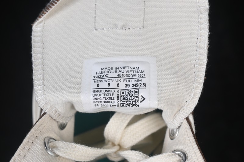 Carhartt Wip x Converse Chuck 70 High Canvas Sneakers with Classic Rubber Sole - 169220C