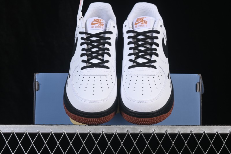 Nike Air Force 1 '07 Low Anime Style Classic Black and White Contrast Casual Sneakers - ZH0316-161