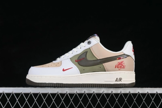 Nike Air Force 1 '07 Low Year of the Horse Limited Edition Khaki Green Casual Skate Shoes - DF0188-135