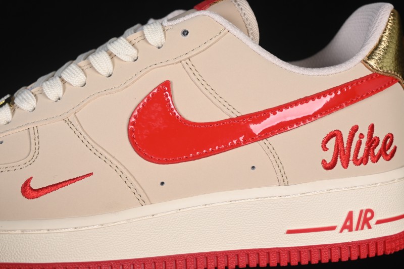 Nike Air Force 1 '07 Low Casual Sneakers with Premium Leather and Classic Cushioning - NH0601-526