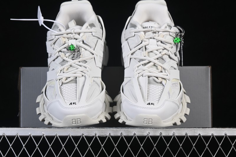 Balenciaga Track Charms Man Retro Running Shoes with Transparent Heel Strap - WTRHM9000