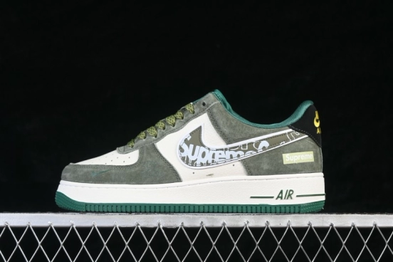 Nike Air Force 1 '07 Low Collaboration Skateboarding Shoes with Full-Length Air Cushion - SY1388-027
