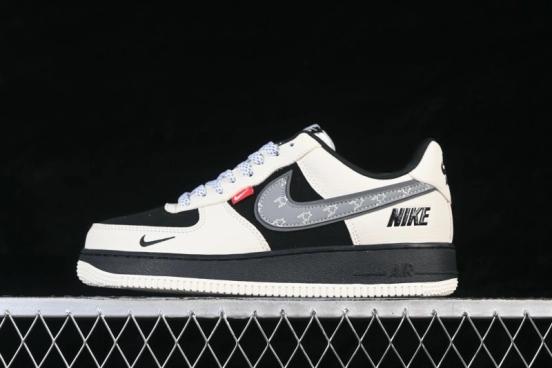 Nike Air Force 1 '07 Low Casual Skateboarding Shoes in White and Black - DF0188-132