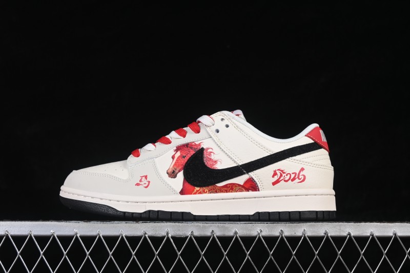 Nike SB Dunk Low Year of the Horse Limited Edition Custom Low-Top Skateboarding Shoes - FC1688-257