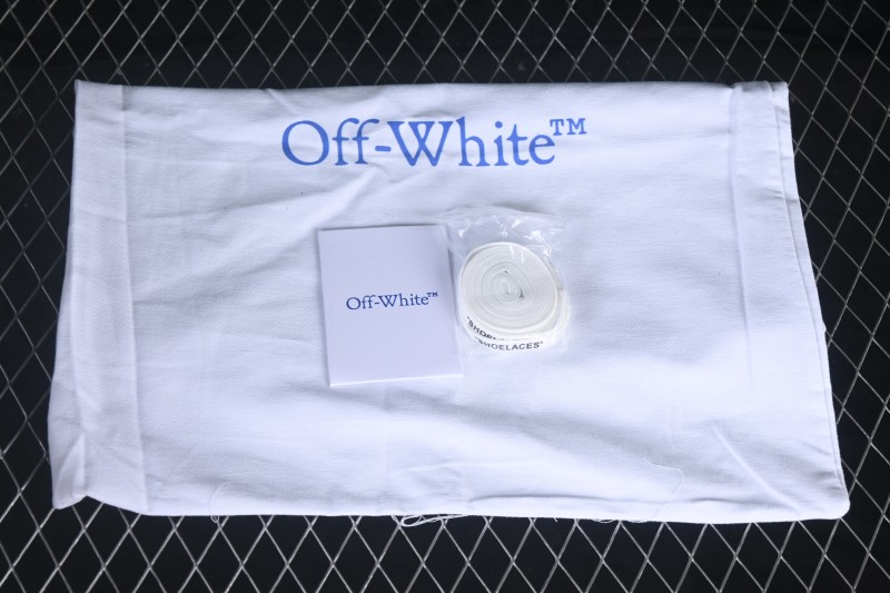 Off-White Out of Office Low-Top Fashion Skate Shoes in White Dark Grey Black - FYD4