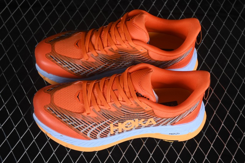 Hoka Mafate Speed 4 Ultra-Light Cushioned Trail Running Shoes with Vibram Outsole - 1129930 PBSSN