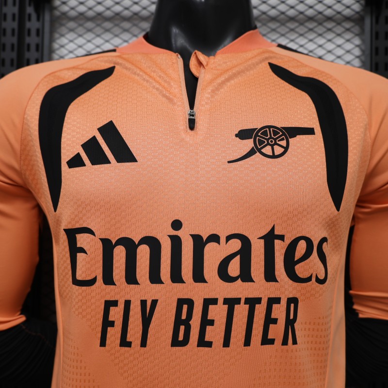 Player Version 26/27 Arsenal FC Long Sleeve Home Orange Jersey