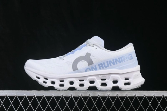 On Cloudmonster 3 Comfort Anti-Slip Wear-Resistant Cushioned Running Shoes - 3WG10030664 White Frost