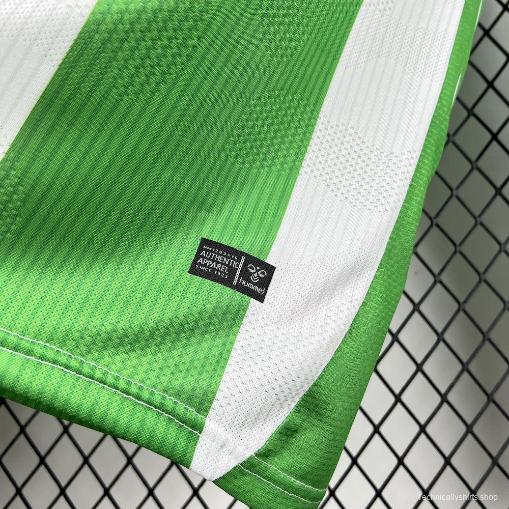 2025/26 Mens Real Betis Home Long Sleeve Jersey