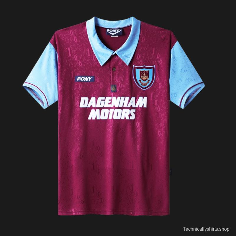 Retro 95/97 West Ham United Home Jersey