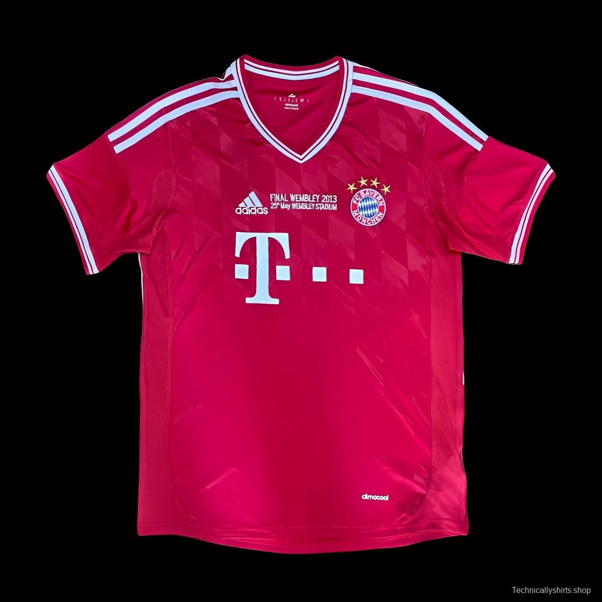 Retro 13/14 Bayern Munich Home Final Wembley Jersey