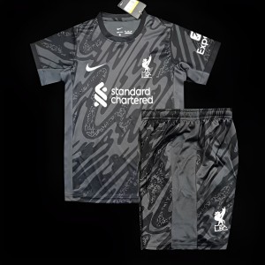 24/25 Kids Liverpool Black Goalkeeper Jersey