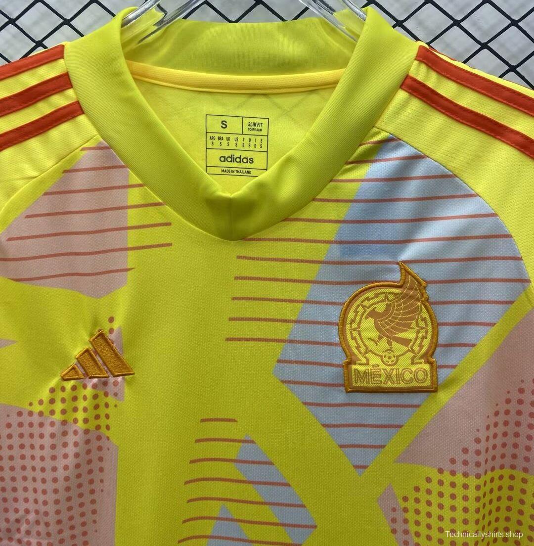 2024 Mexico Yellow Goalkeeper Jersey