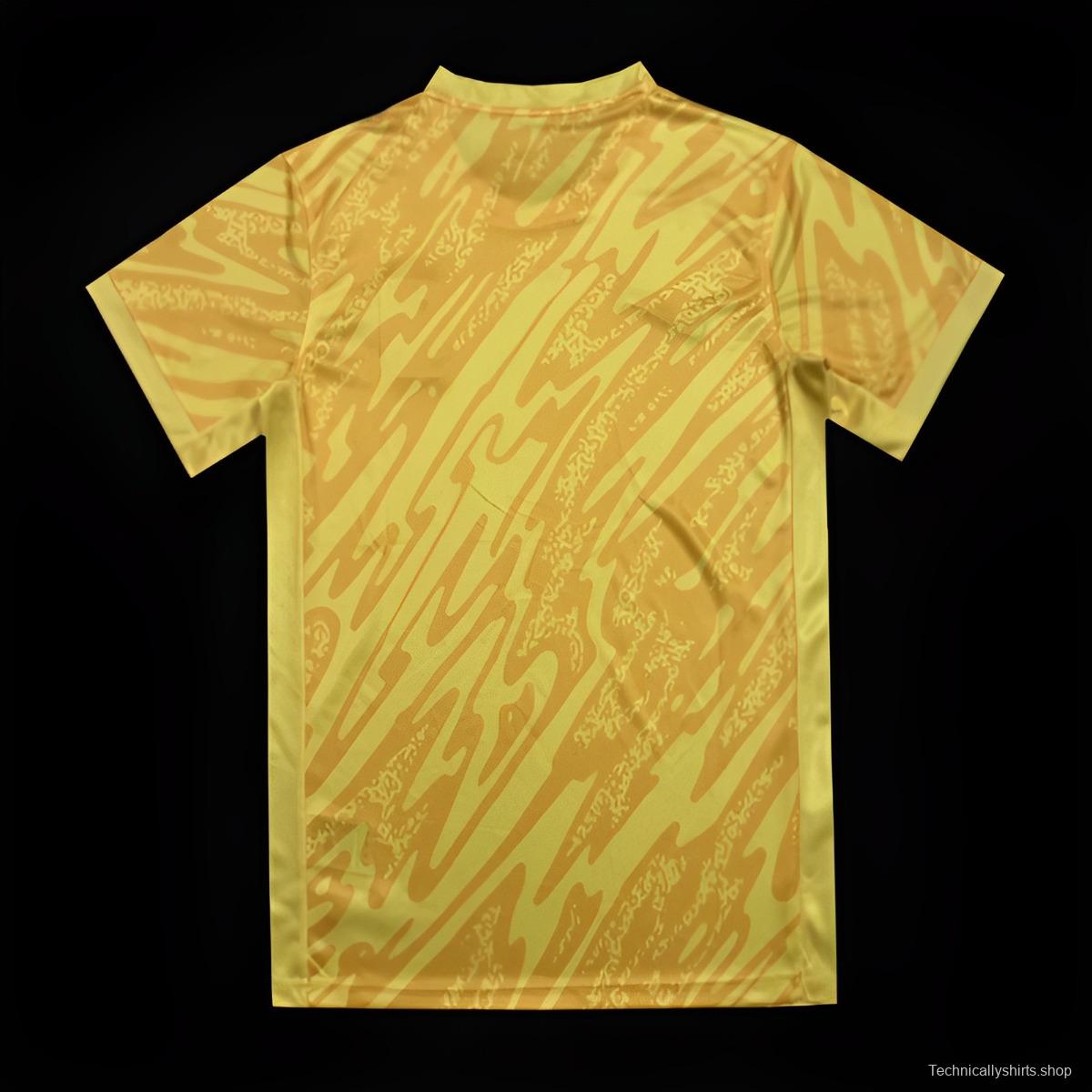 2024 Portugal Yellow Goalkeeper Jersey